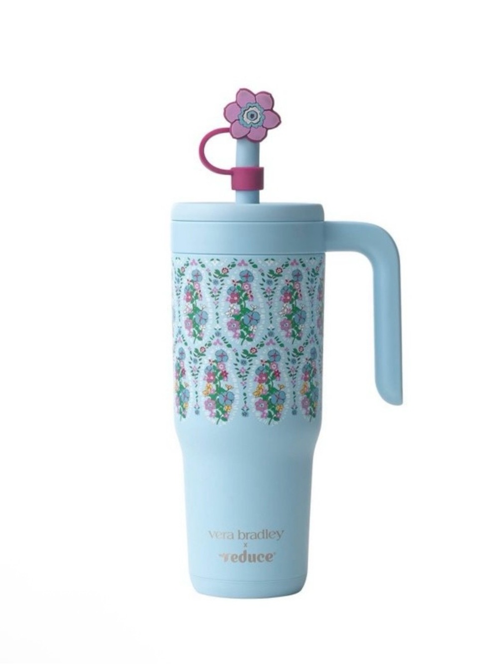 Vera Bradley Collaboration Reduce 24oz Spill Proof Steel Insulated Straw Tumbler